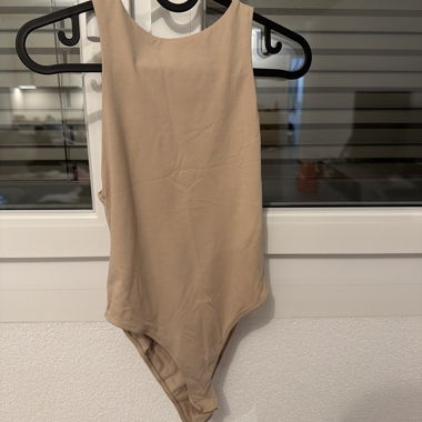 Body beige senza maniche