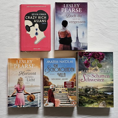 5er Set Roman Bücher
