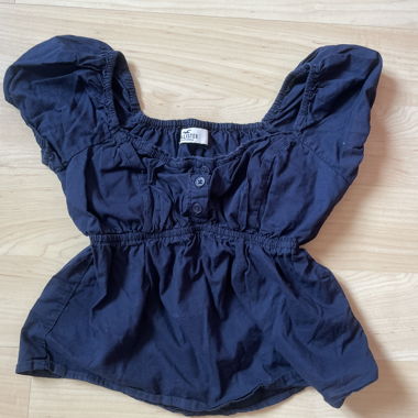 Haut Babydoll bleu foncé de Hollister