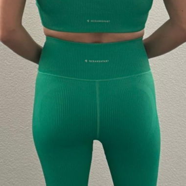 Ensemble de legging côtelé et top vert Oceansapart