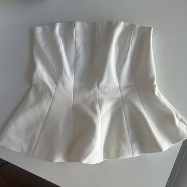 Weißes Bustier-Top