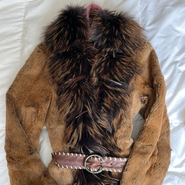 Veste en fourrure véritable