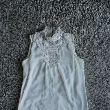 Top à broderie blanc Vero Moda