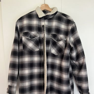Shirt Jacket with Fleece Lining