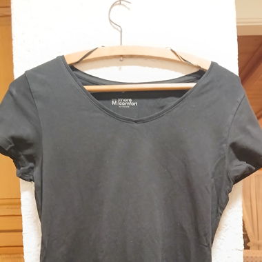 T-shirt noir basique 