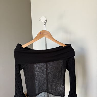 Zara long sleeve sheer top