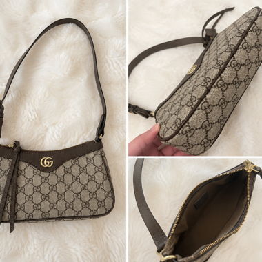 Borsa chic, beige e marrone
