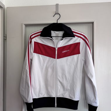 Vintage Adidas Track Jacket white/black/red M