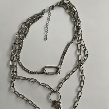 3 layer key necklace