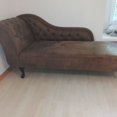 Chaise longue marrone