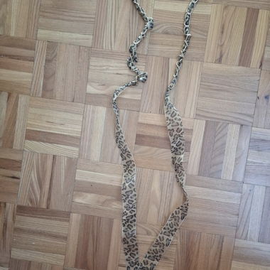 Gürtel aus Metall/Leopardenband neu