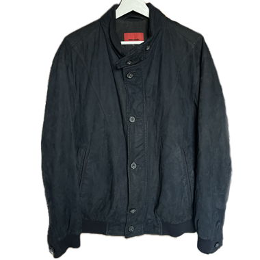 Vintage Suede Bomber Jacket