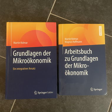Buch und Arbeitsbuch Grundlagen der Mikroökonomik