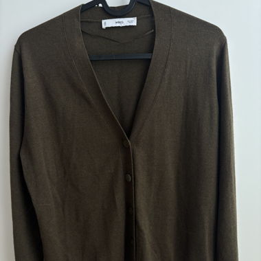 Cardigan vert kaki MNG 