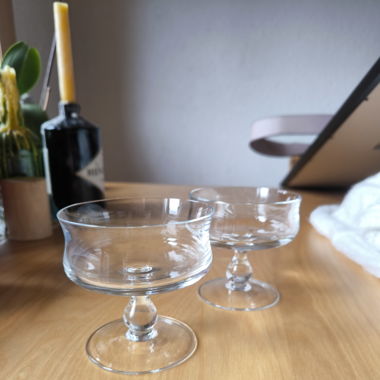 2 espresso martini glasses