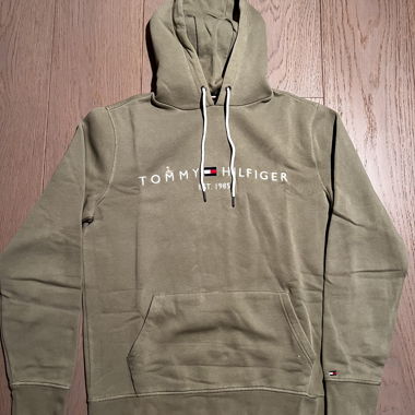 Felpa con cappuccio Tommy Hilfiger kaki taglia L