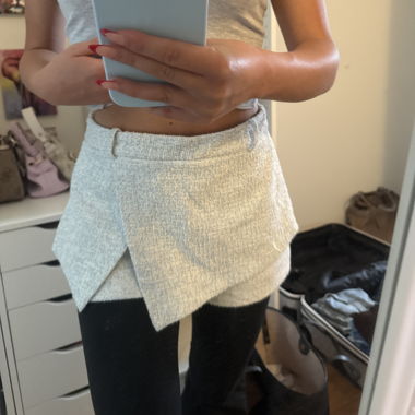 Light Blue Culotte Skirt