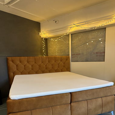 Boxspring DAVOS safran 180x200cm