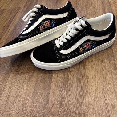 Vans con fiori, come nuovi, taglia 39