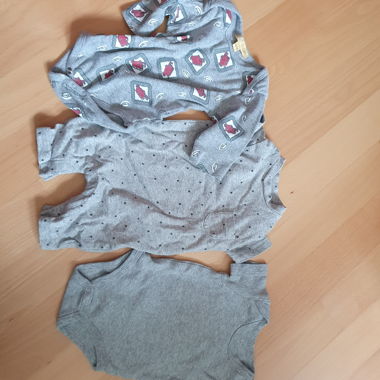 Lot de 3 bodies bébé à manches longues