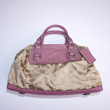 Coach Pink Monogramm-Tasche