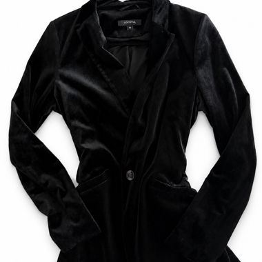 Blazer in velluto nero Comma taglia 38