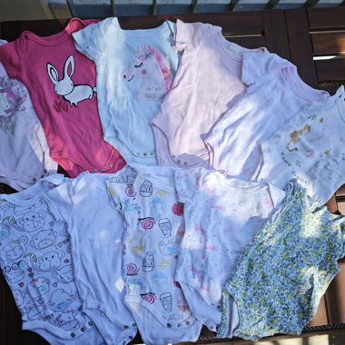 Confezione di body per bambini, taglia 74