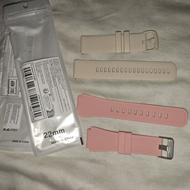 22 mm Watch Strap Rose and Beige