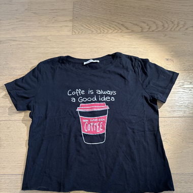 cropped t-shirt with print