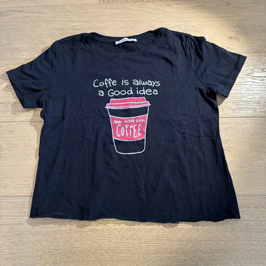 cropped t-shirt with print