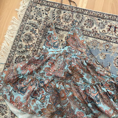 Mini abito halter Paisley
