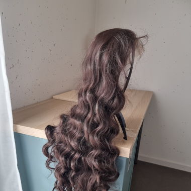 New wig. Long wavy hair