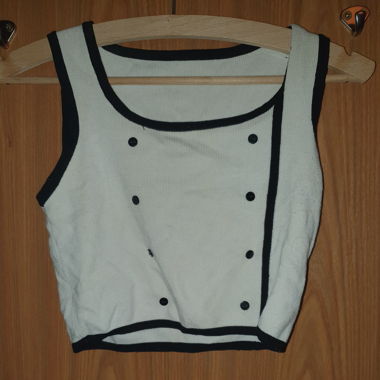 Crop top weiss