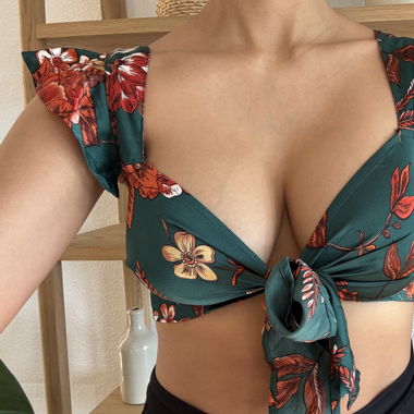 Floral “Silk” Top