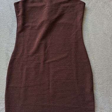 Dark Brown Tube Dress