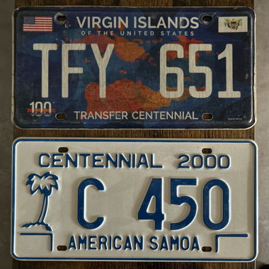 U.S. Autoschild, Virgin Islands & Samoa