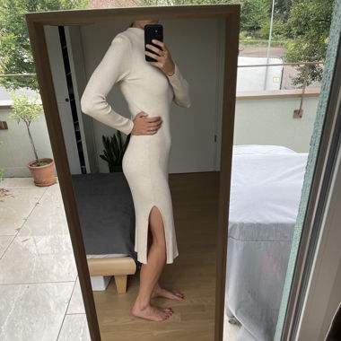 Beige tight dress 