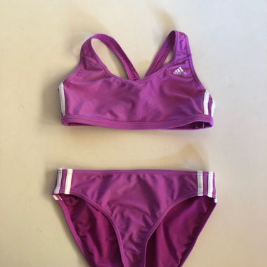 Set bikini Adidas lilla taglia 164 bambini