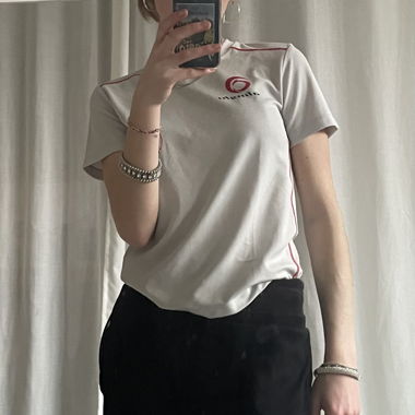 White sports shirt