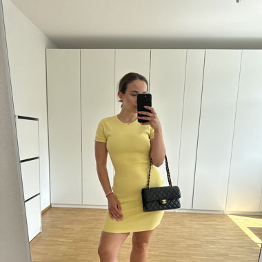 Gelbes Baumwollkleid Zara S/M