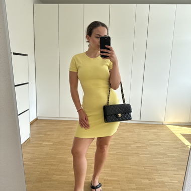 Vestito giallo in cotone Zara S/M