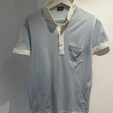 Polo D&G bleu clair