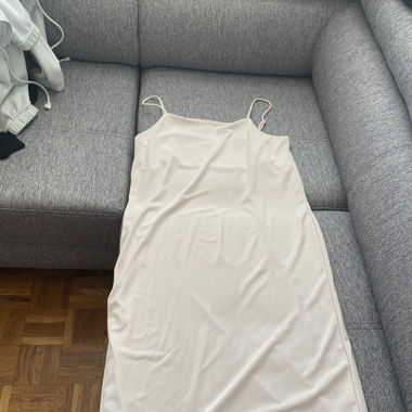 Robe droite beige 