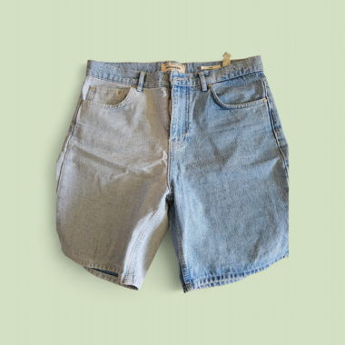 Short en jean bicolore Pull&Bear