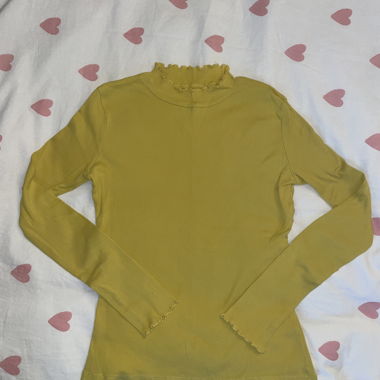 Cotton long-sleeve shirt - mustard