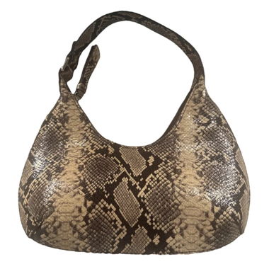 BY FAR snake print shoulder bag