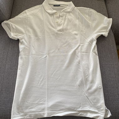 Polo blanc homme