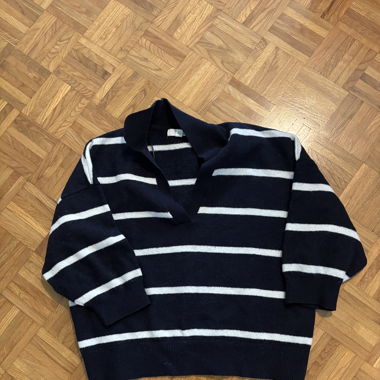 Gestreifter Wollpullover