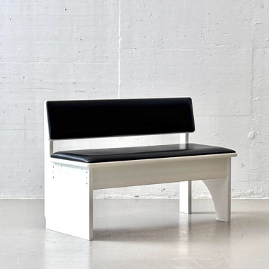 Banquette d'époque Mid-Century avec rangement 