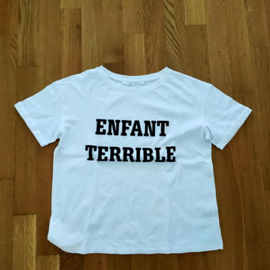 Weisses T-Shirt "Enfant Terrible" Joseph Janard